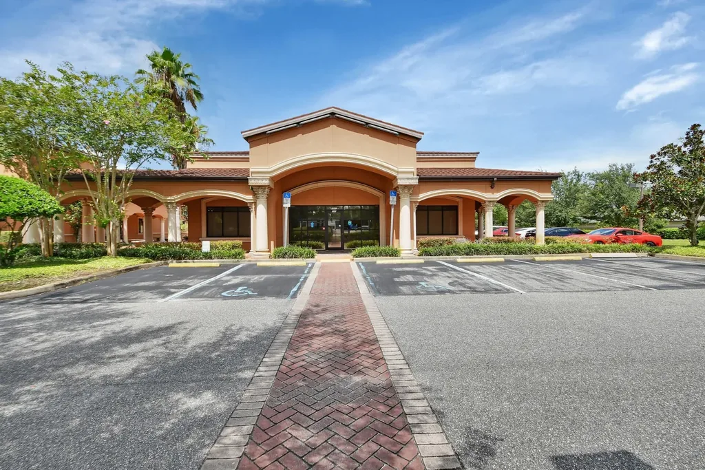Exterior of the Optimal Research Sites clinical trial facility in Orange City, FL