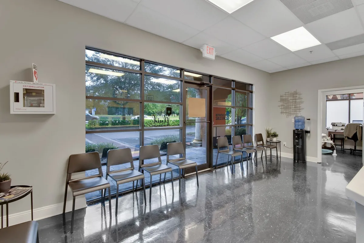 Waiting area with natural light